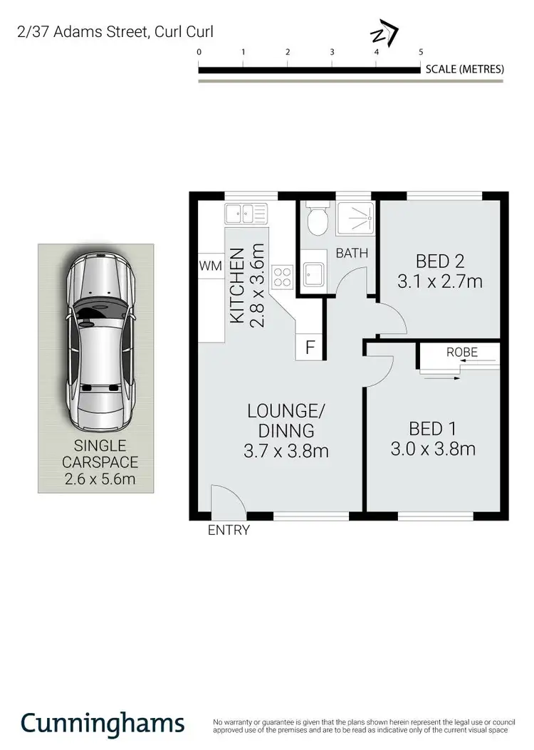 Floorplan of Homely apartment listing, 2/37 Adams Street, Curl Curl NSW 2096