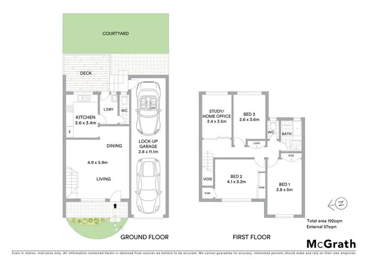 Floorplan of Homely townhouse listing, 2/18 Vega Street, Revesby NSW 2212