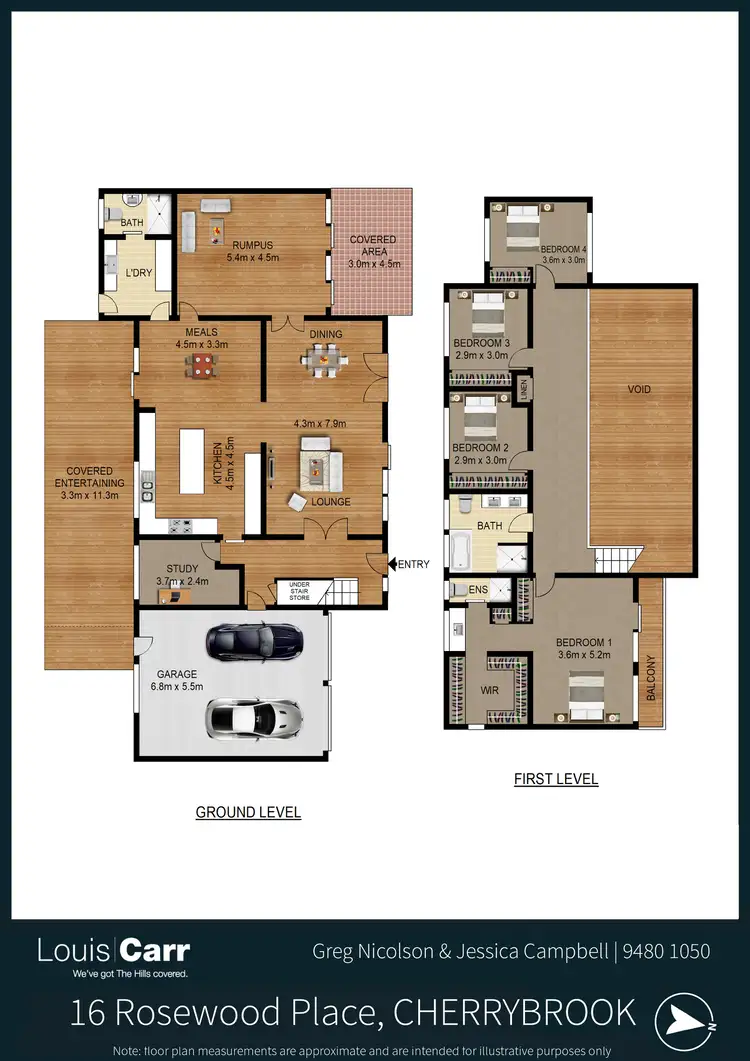 Floorplan of Homely house listing, 16 Rosewood Place, Cherrybrook NSW 2126