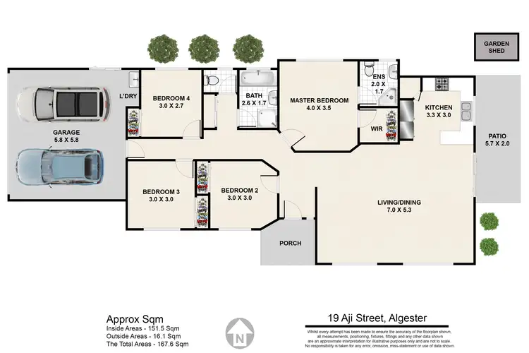 Floorplan of Homely house listing, 19 Aji Street, Algester QLD 4115