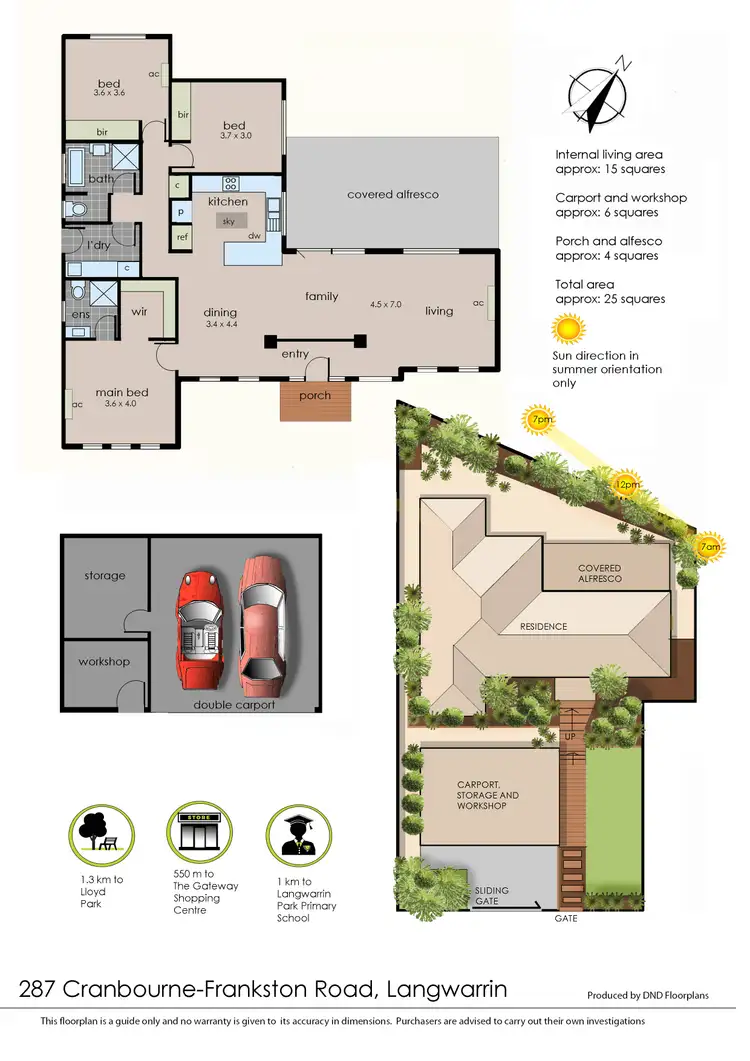 Floorplan of Homely house listing, 287 Cranbourne-Frankston Road, Langwarrin VIC 3910