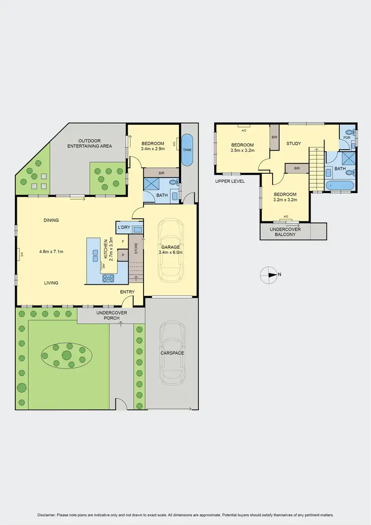 Floorplan of Homely townhouse listing, 1/61 Justin Avenue, Glenroy VIC 3046
