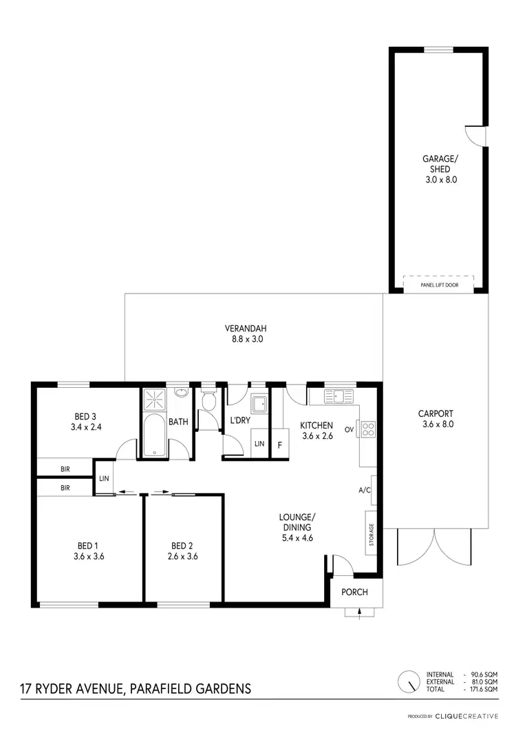 Floorplan of Homely house listing, 17 Ryder Avenue, Parafield Gardens SA 5107