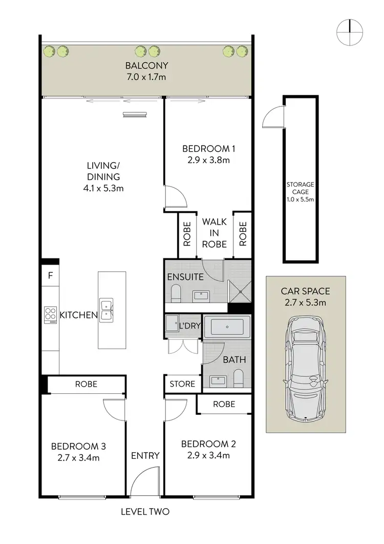 Floorplan of Homely apartment listing, 301/14 Flour Mill Way, Summer Hill NSW 2130
