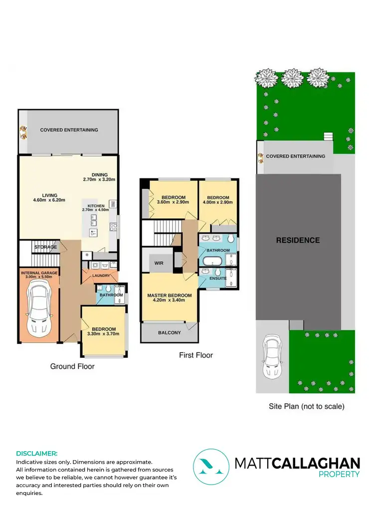 Floorplan of Homely semi-detached listing, 52b Flinders Road, Woolooware NSW 2230