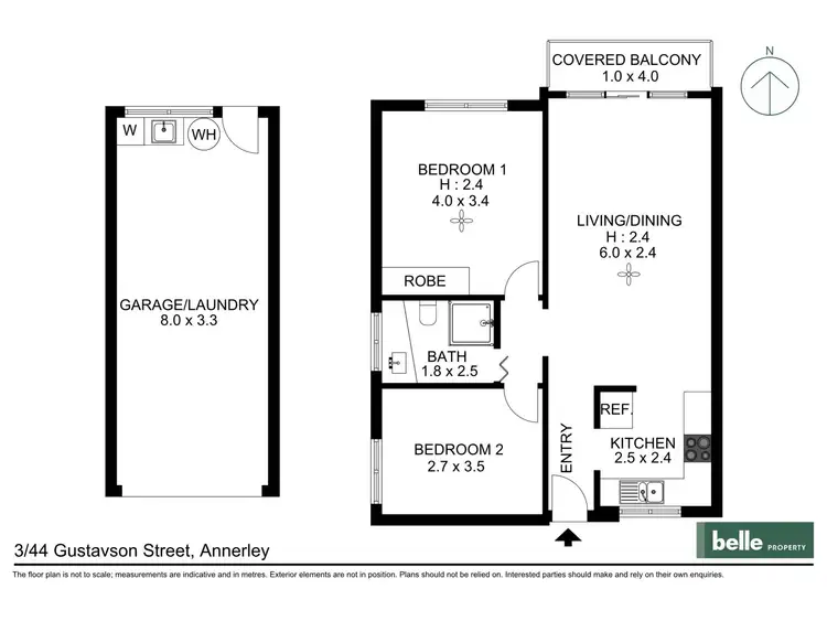 Floorplan of Homely unit listing, 3/44 Gustavson Street, Annerley QLD 4103
