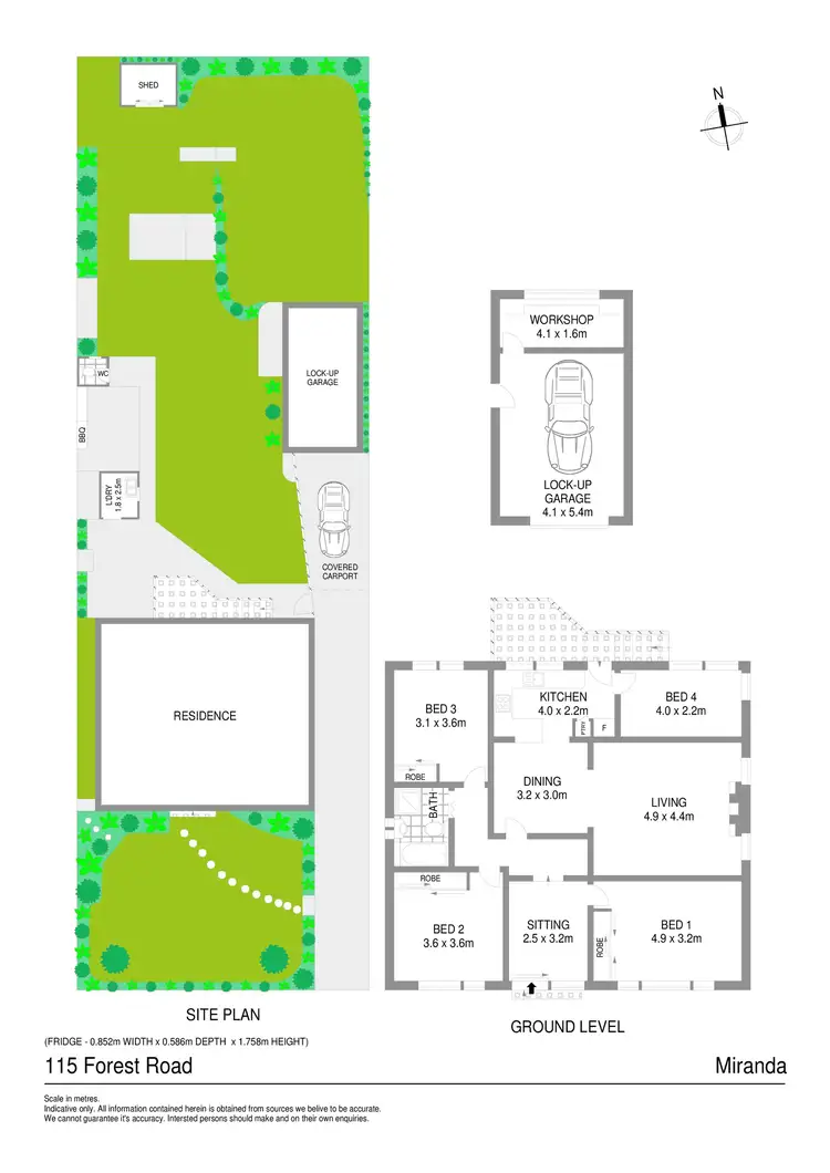 Floorplan of Homely house listing, 115 Forest Road, Miranda NSW 2228