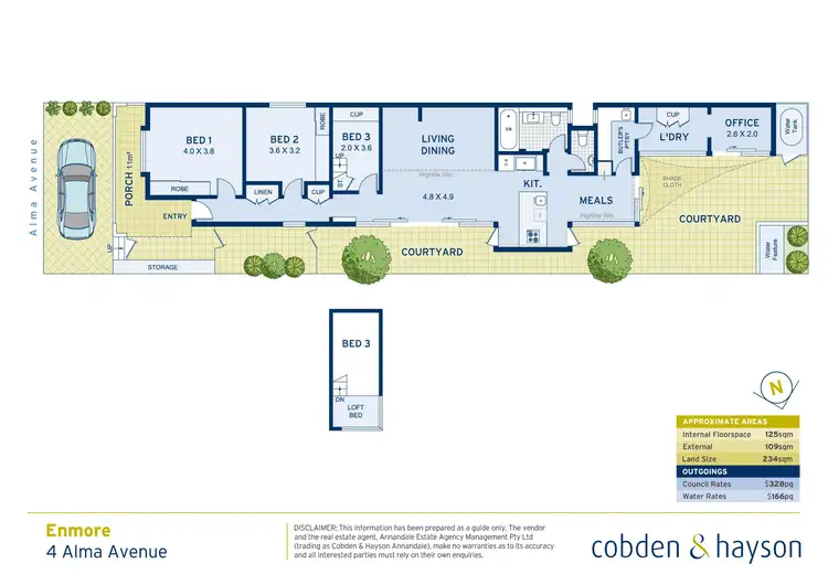 Floorplan of Homely house listing, 4 Alma Avenue, Enmore NSW 2042