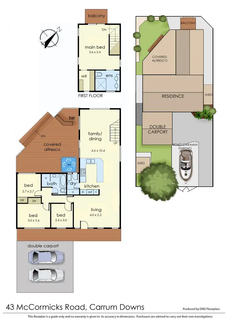 Floorplan of Homely house listing, 43 Mccormicks Road, Carrum Downs VIC 3201