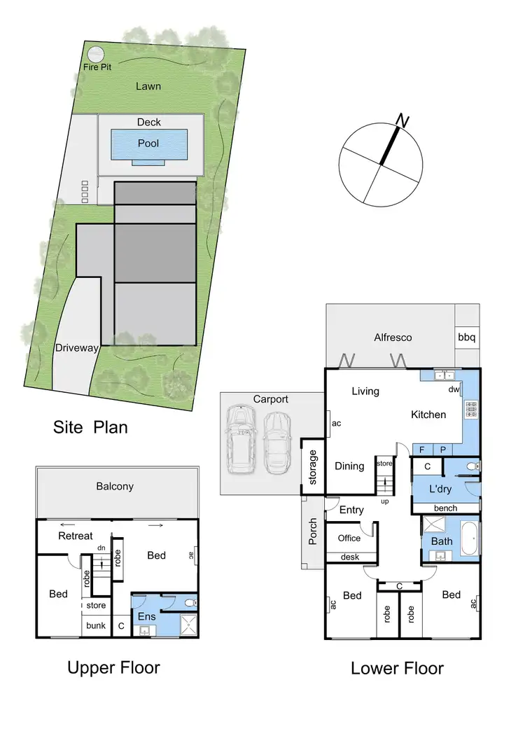 Floorplan of Homely house listing, 5 Ilari Court, Mount Martha VIC 3934