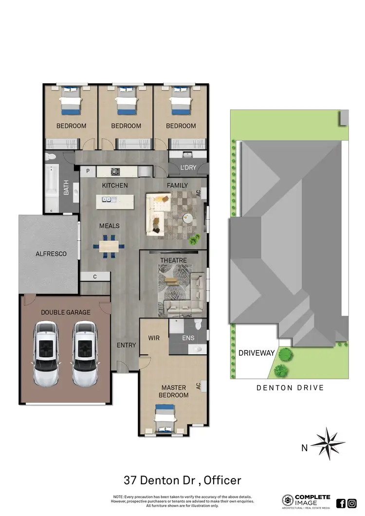 Floorplan of Homely house listing, 37 Denton Drive, Officer VIC 3809