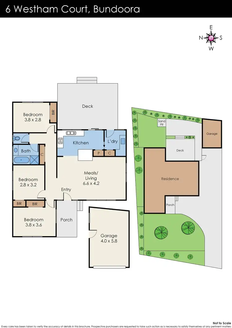 Floorplan of Homely house listing, 6 Westham Court, Bundoora VIC 3083