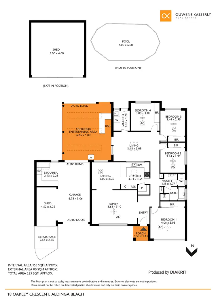 Floorplan of Homely house listing, 18 Oakley Crescent, Aldinga Beach SA 5173