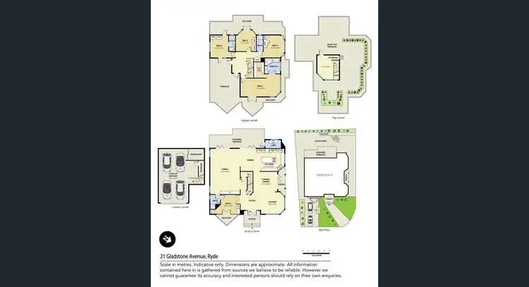 Floorplan of Homely house listing, 21 Gladstone Avenue, Ryde NSW 2112