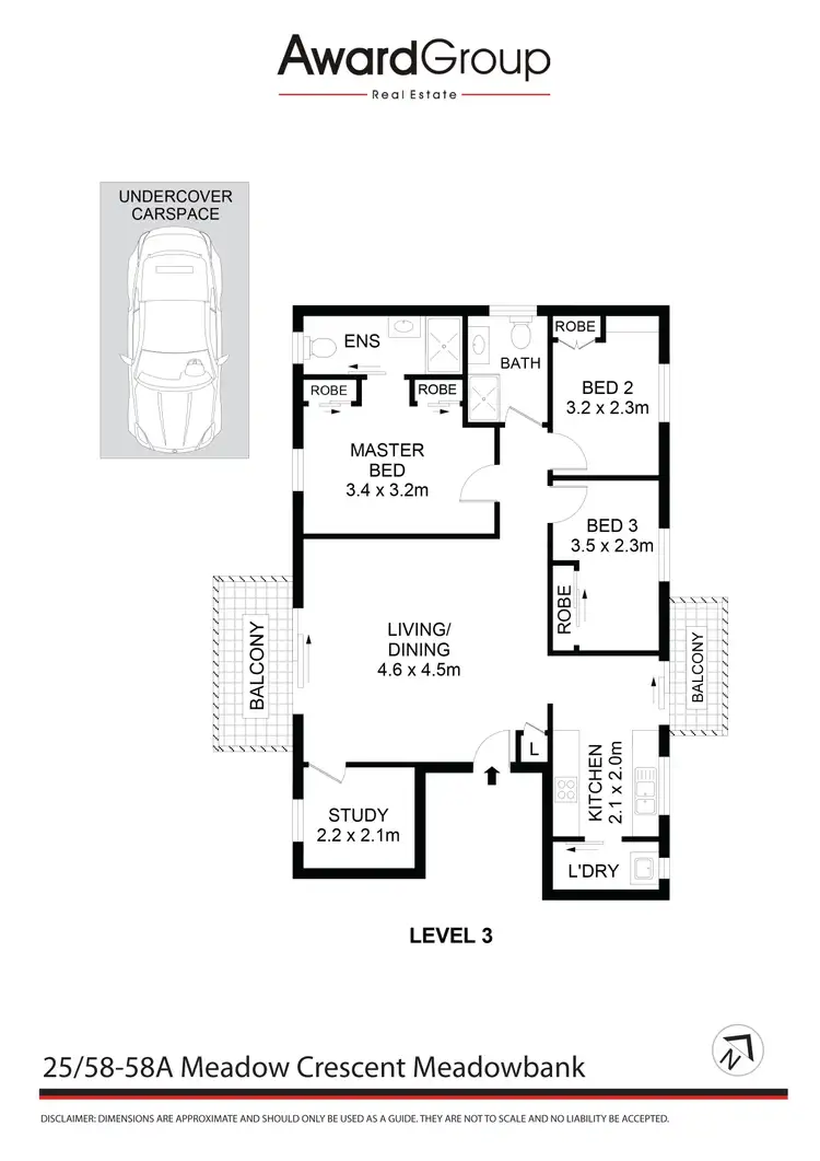 Floorplan of Homely unit listing, 25/58-58a Meadow Crescent, Meadowbank NSW 2114