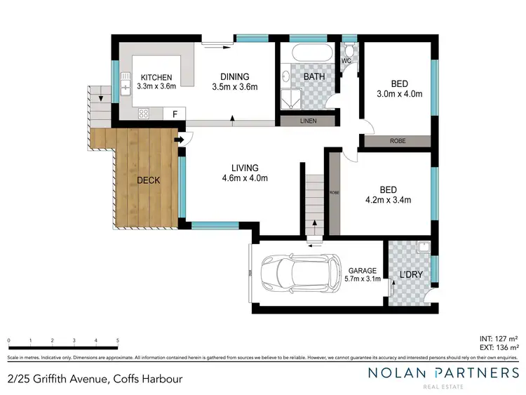 Floorplan of Homely townhouse listing, 2/25 Griffith Avenue, Coffs Harbour NSW 2450