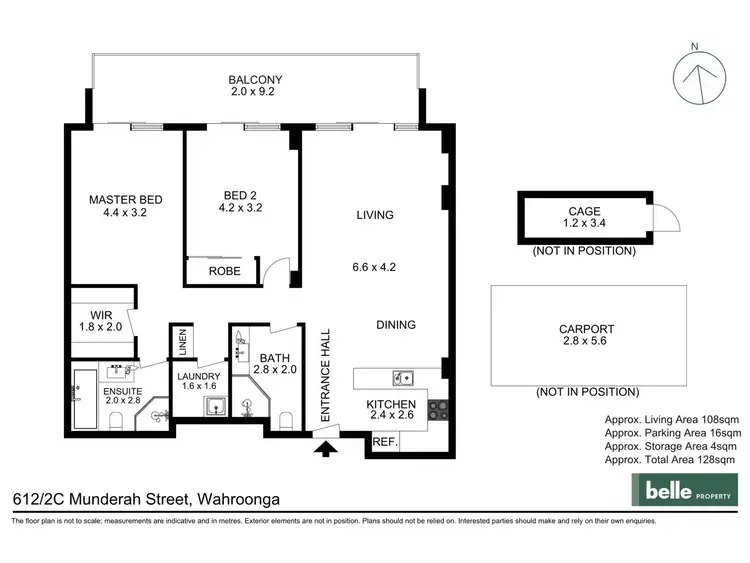 Floorplan of Homely apartment listing, 612/2C Munderah Street, Wahroonga NSW 2076