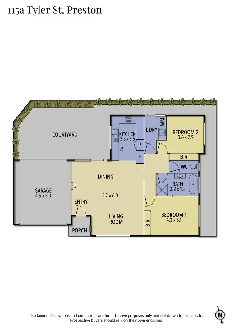 Floorplan of Homely unit listing, 115A Tyler Street, Preston VIC 3072