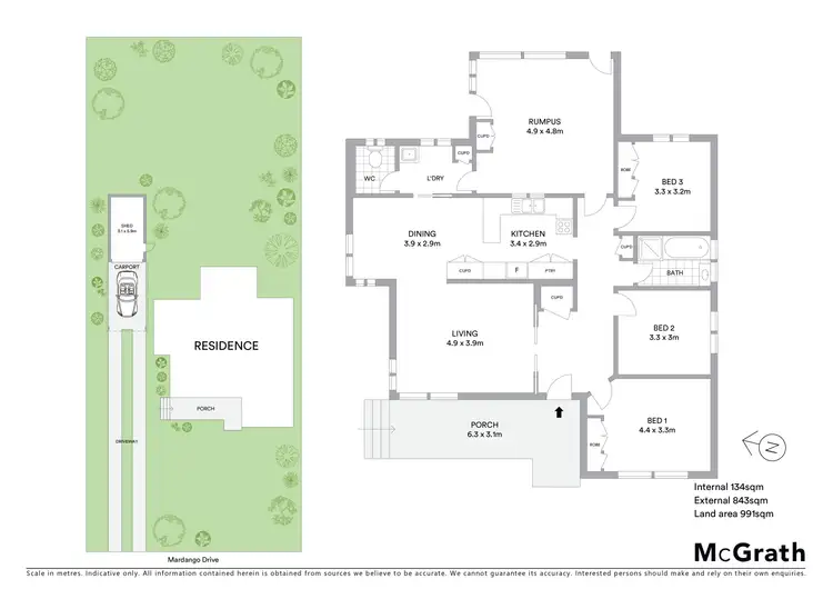 Floorplan of Homely house listing, 15 Mardango Drive, Mount Helen VIC 3350