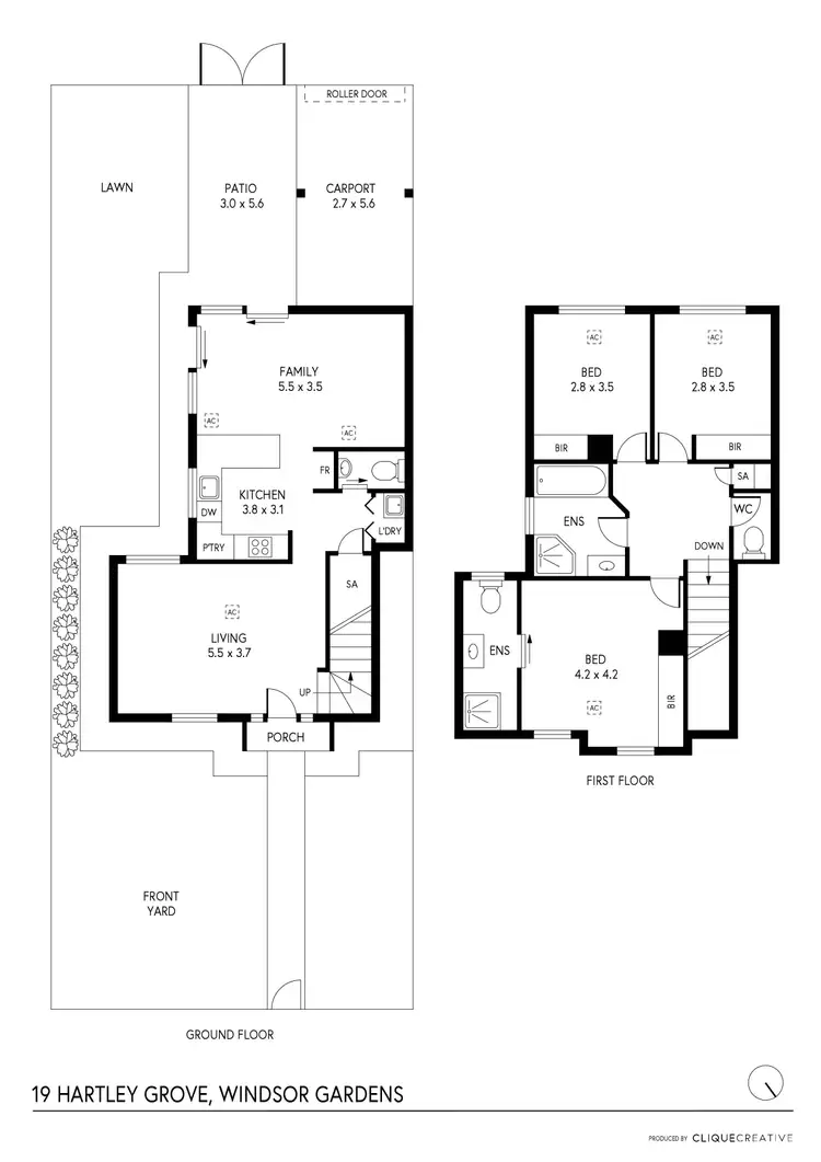 Floorplan of Homely house listing, 19 Hartley Grove, Windsor Gardens SA 5087