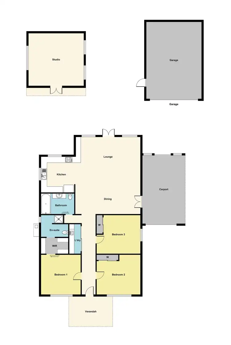Floorplan of Homely house listing, 4 Herring Street, Maryborough VIC 3465