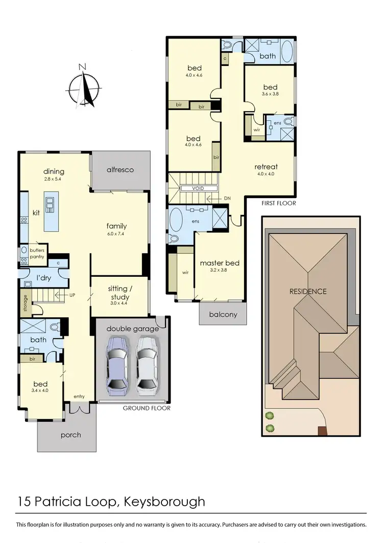 Floorplan of Homely house listing, 15 Patricia Loop, Keysborough VIC 3173