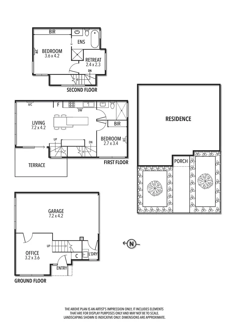 Floorplan of Homely townhouse listing, 1/28 Lorensen Avenue, Coburg North VIC 3058