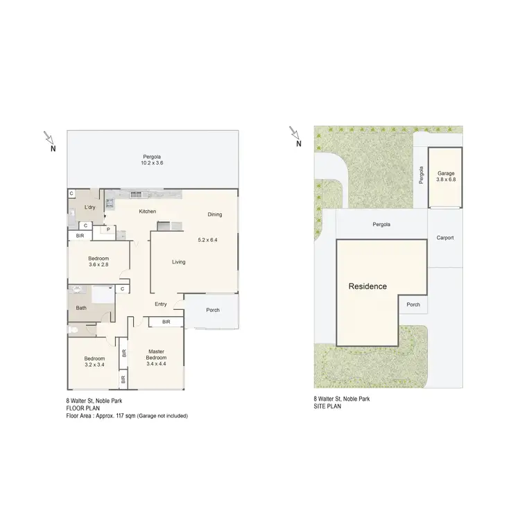 Floorplan of Homely house listing, 8 Walter Street, Noble Park VIC 3174