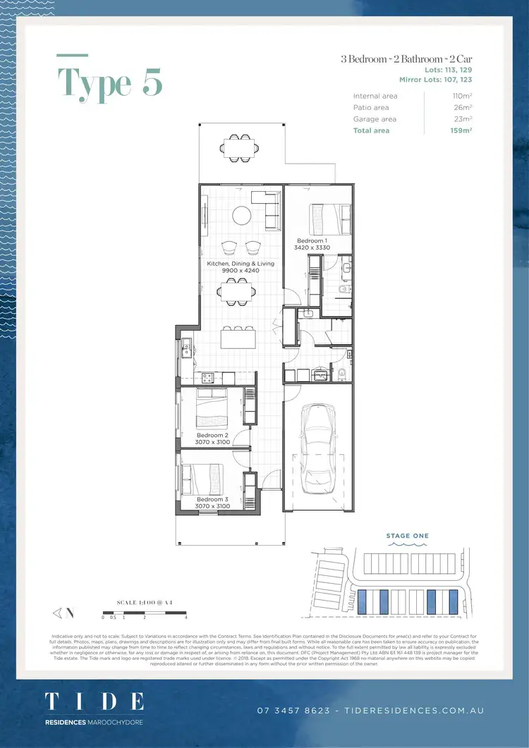 Floorplan of Homely townhouse listing, 216 Tide Avenue, Maroochydore QLD 4558