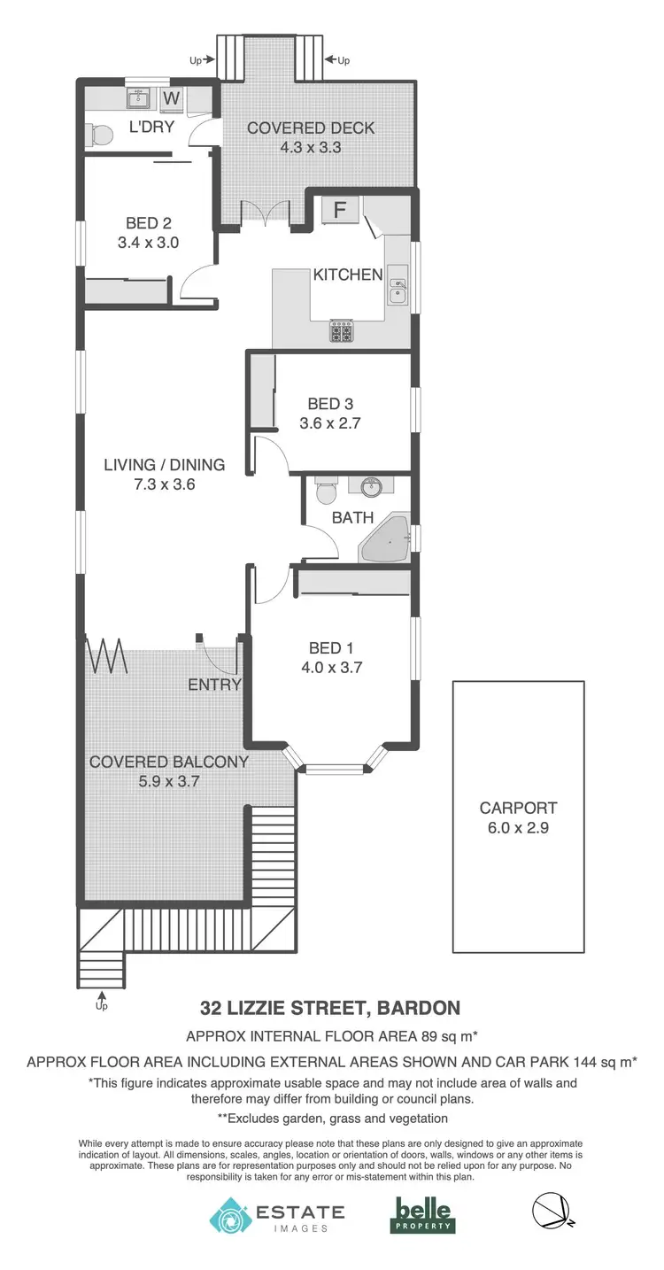 Floorplan of Homely house listing, 32 Lizzie Street, Bardon QLD 4065