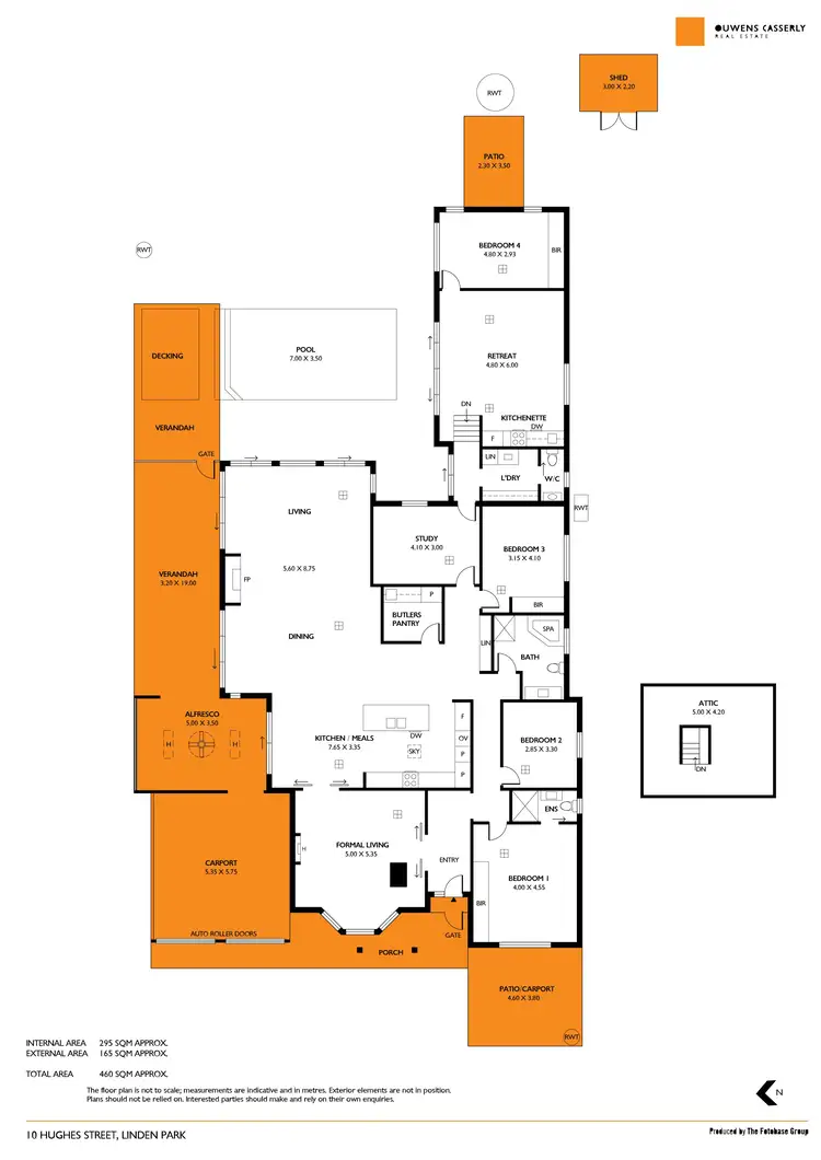 Floorplan of Homely house listing, 10 Hughes Street, Linden Park SA 5065