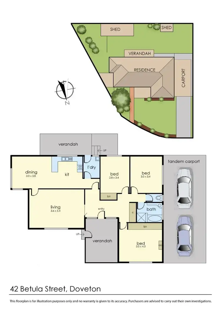 Floorplan of Homely house listing, 42 Betula Street, Doveton VIC 3177