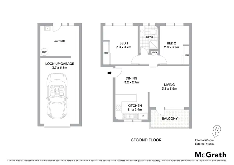 Floorplan of Homely apartment listing, 5/22 Bay Road, The Entrance NSW 2261