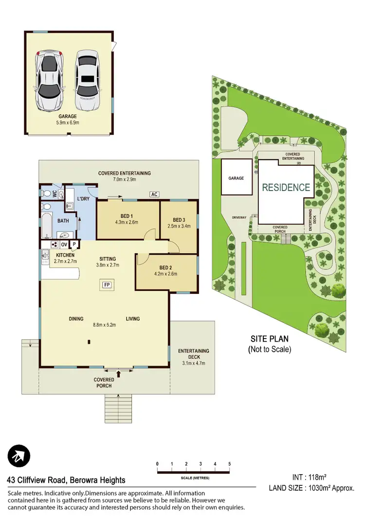 Floorplan of Homely house listing, 43 Cliffview Road, Berowra Heights NSW 2082