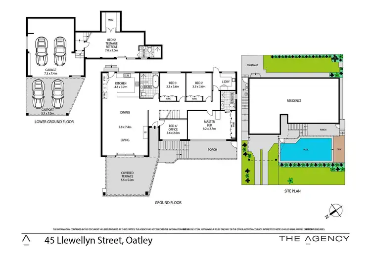 Floorplan of Homely house listing, 45 Llewellyn Street, Oatley NSW 2223