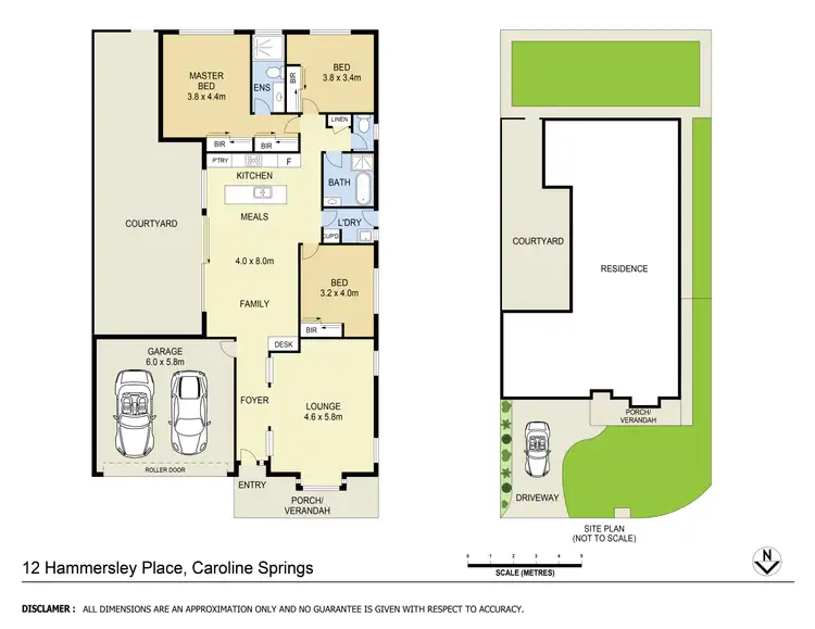Floorplan of Homely house listing, 12 Hammersley Place, Caroline Springs VIC 3023