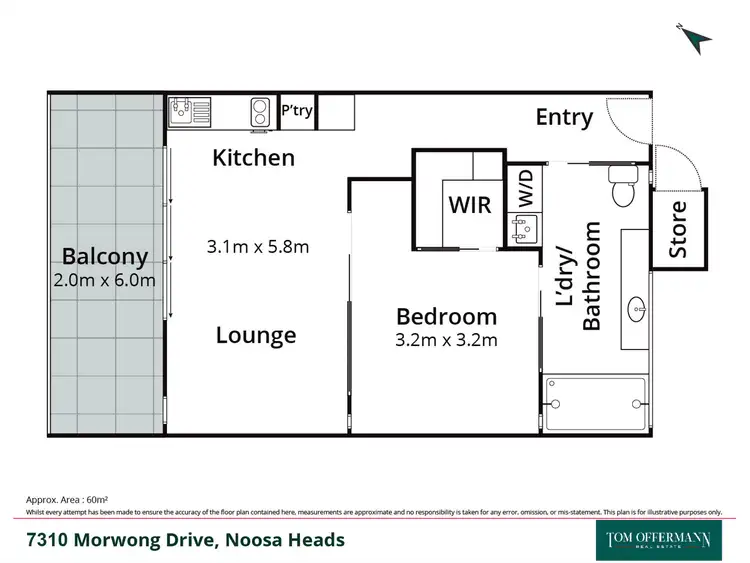 Floorplan of Homely unit listing, 7310/5 Morwong Drive, Noosa Heads QLD 4567