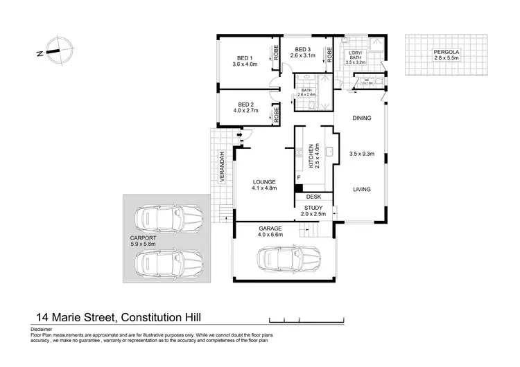 Floorplan of Homely house listing, 14 Marie Street, Constitution Hill NSW 2145