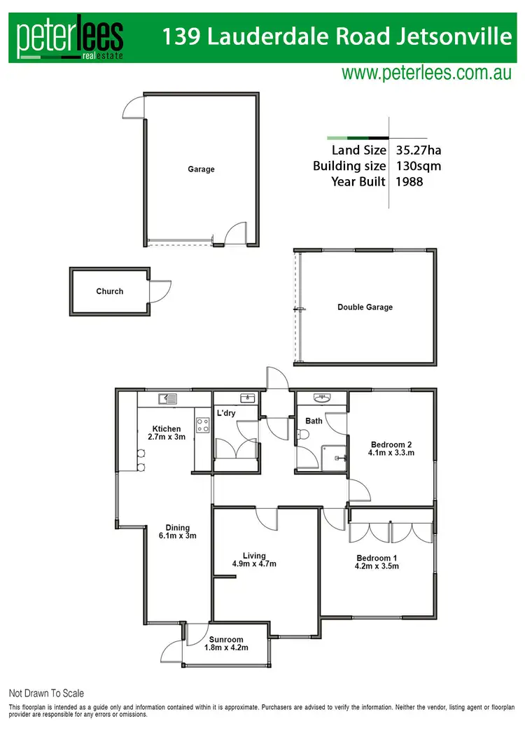 Floorplan of Homely rural property listing, 139 Lauderdale Road, Jetsonville TAS 7260
