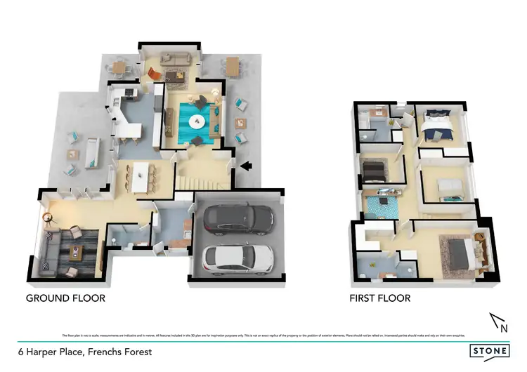 Floorplan of Homely house listing, 6 Harper Place, Frenchs Forest NSW 2086
