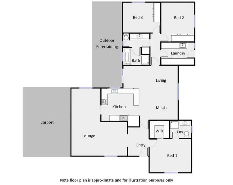 Floorplan of Homely house listing, 5 McKay Place, Mildura VIC 3500