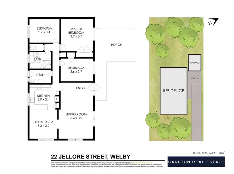 Floorplan of Homely house listing, 22 Jellore Street, Welby NSW 2575