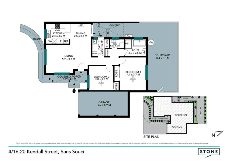 Floorplan of Homely villa listing, 4/16-20 Kendall Street, Sans Souci NSW 2219
