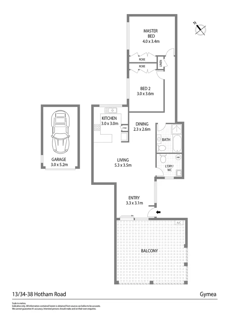 Floorplan of Homely apartment listing, 13/34 Hotham Road, Gymea NSW 2227