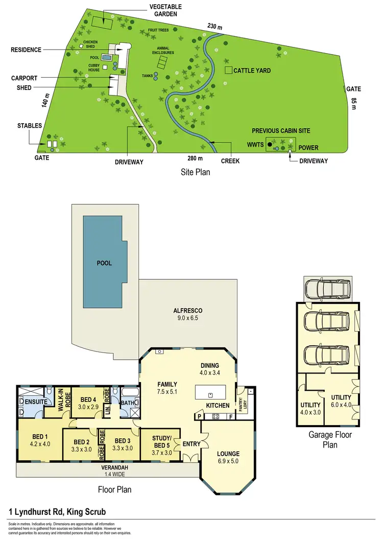 Floorplan of Homely house listing, 1 Lyndhurst Road, King Scrub QLD 4521