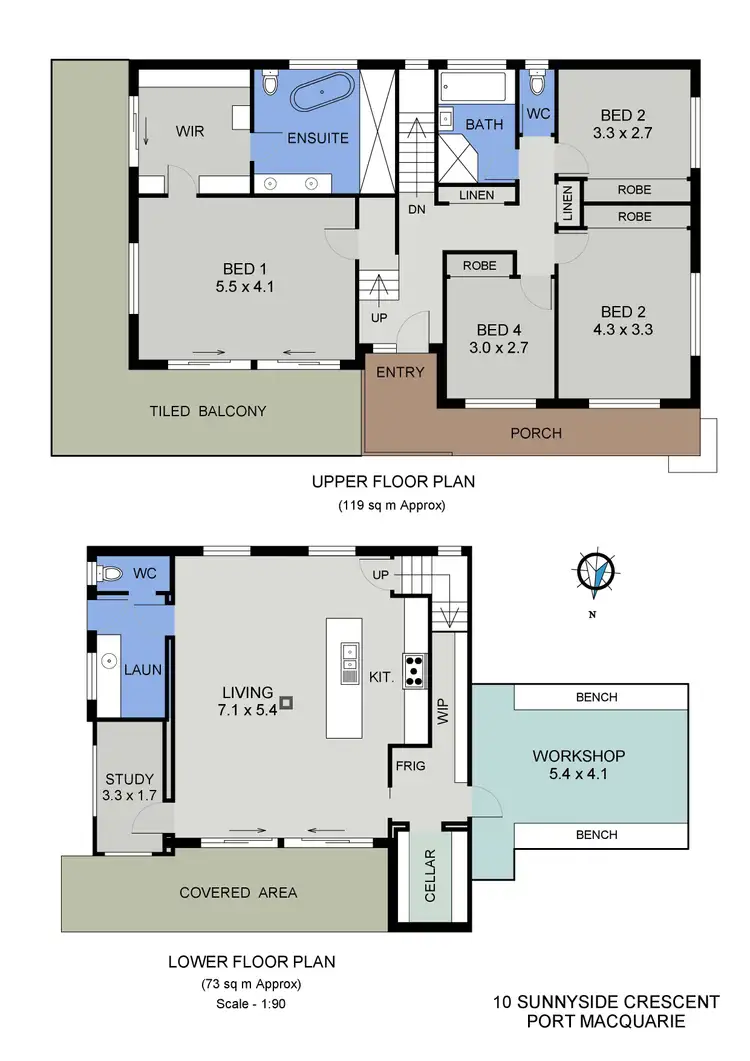 Floorplan of Homely house listing, 10 Sunnyside Crescent, Port Macquarie NSW 2444