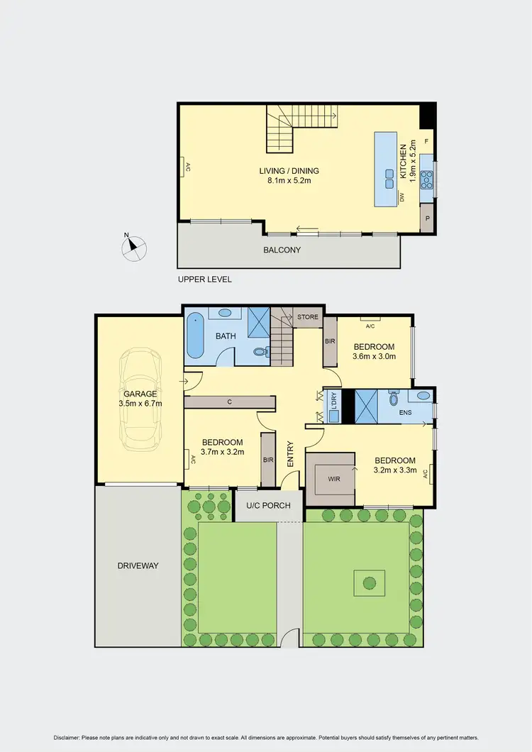 Floorplan of Homely townhouse listing, 6/100 The Parade, Ascot Vale VIC 3032
