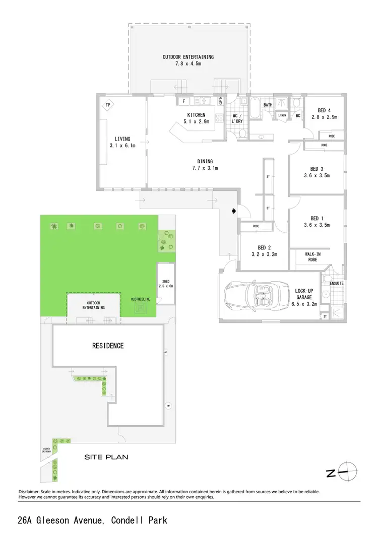 Floorplan of Homely house listing, 26a Gleeson Avenue, Condell Park NSW 2200
