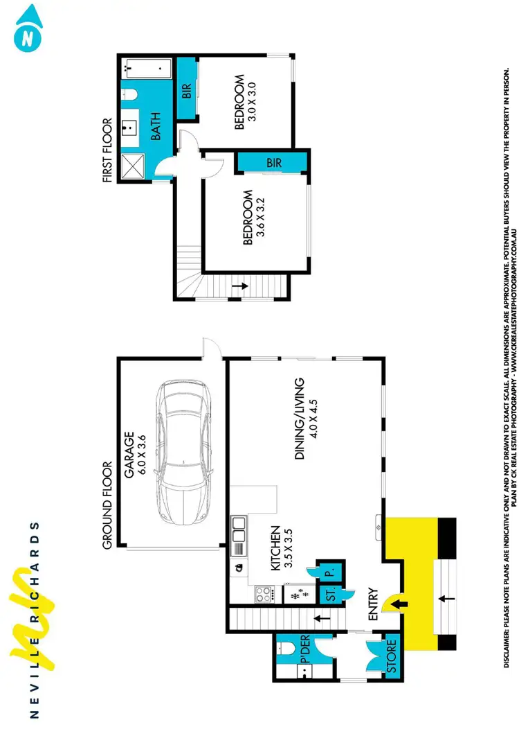 Floorplan of Homely townhouse listing, 1/8 Mariners Street, St Leonards VIC 3223