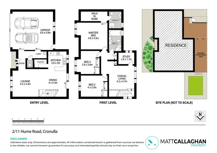 Floorplan of Homely townhouse listing, 2/11 Hume Road, Cronulla NSW 2230